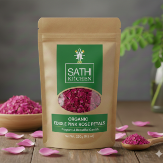 EDIBLE PINK ROSE PETALS